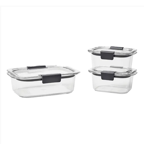 Set de Envases 6 Piezas con Cierre Hermético Brilliance Rubbermaid
